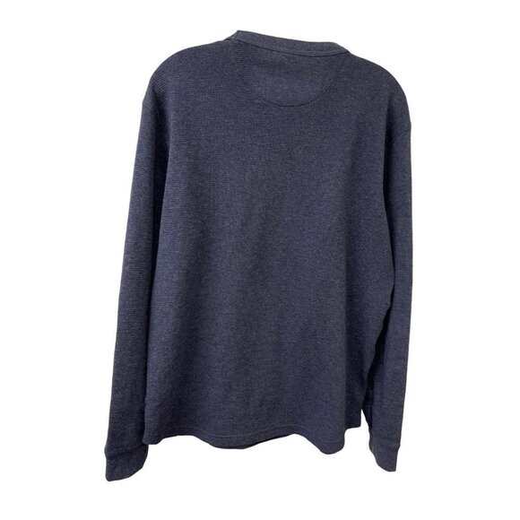 American Eagle Outfitters Navy Long Sleeve Super Soft Waffle Knit Shirt M - Picture 8 of 8